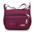 thumbnail image 3 of LHSHID Multi-pocket crossbody bag for women, nylon, shoulder messenger travel handbag with adjustable strap, 3 of 6