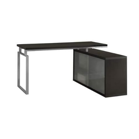 Monarch Specialties Corner Computer Desk V Hollow Core L Monarch Specialties Cappuccino Hollow L Shaped Computer Desk