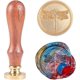 thumbnail image 4 of 1PC Brass Sealing Wax Seal Stamp Removable Wood Handle Bee Pattern 25mm, 4 of 5