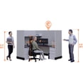 thumbnail image 5 of Office Cubicles 67H Non Powered, Modular Workstation Office Cubicle with Storage and File Cabinets, 5 of 6