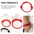 thumbnail image 4 of AURARMLET 2-Pack Adjustable Red Knot String Bracelets Rope Bangles for Men and Women, 4 of 8