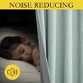 thumbnail image 2 of NICETOWN Linen 100% Blackout Curtains, Full Room Darkening Thermal Insulated Soundproof Grommet Drapes for Bedroom, 52"x95", Seafoam Green, 2 Panels, 2 of 8