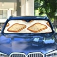 thumbnail image 4 of Bread Slices Cartoon Car Windshield Sun Shade Reflector Sunshade Foldable for Front Keeps Vehicle Cool, 4 of 8
