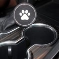 thumbnail image 4 of Juego de 4 posavasos negros, accesorios de coche brillantes de 7 cm de diámetro para portavasos de coche, hermosos accesorios de coche para mujeres, cumpleaños, fiesta, regalo ER, 4 of 5