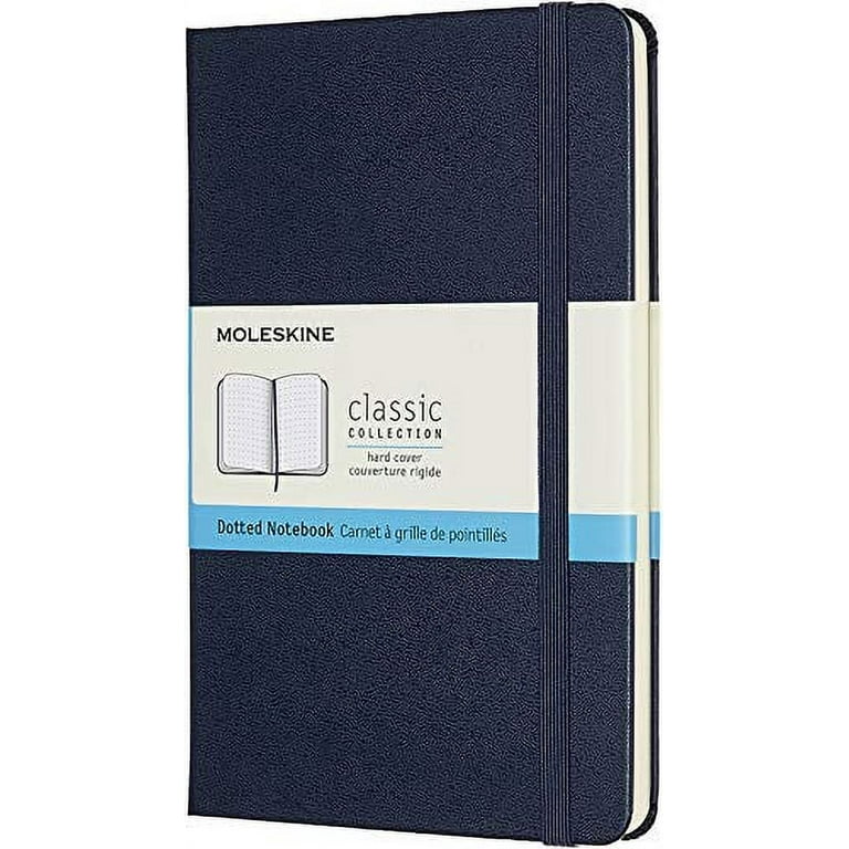 Moleskine Notebook, Medium, Dotted, Sapphire Blue, Hard Cover (4.5 x 7)