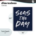 thumbnail image 4 of Stupell Industries Coastal Seas The Day Sentiment Canvas Art, 16 x 20, by Lettered and Lined, 4 of 8