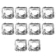 thumbnail image 4 of EeaseMX 10 fundas de aluminio resistentes al calor para quemadores de estufas y hornos de gas, almohadillas de limpieza a prueba de aceite (cuadradas), 4 of 7