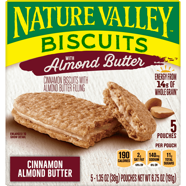 Nature Valley Biscuits, Almond Butter, 5 ct, 6.75 oz