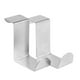 thumbnail image 3 of 6Pzs Gancho de la Puerta Trasera Percha de Ropa de Gabinete Cocina de Acero Inoxidable Percha de Almacenamiento de Casa de Organizador para Colgar Gancho de Plata, 3 of 5
