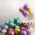thumbnail image 2 of Globos de fiesta 60 piezas Globos de látex metálicos de colores surtidos Globos de helio de cumpleaños Adepaton  ZJWJ085, 2 of 5