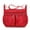 Red, variant on ​​LYINGF​​ Multi-Pocket Nylon Messenger Shoulder Bag - Water-Resistant Crossbody Bag for Travel and Work, Adjustable Strap and Spacious Compartments for Daily Essentials