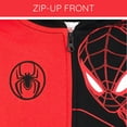 thumbnail image 5 of Marvel Spider-Man Miles Morales Fleece Zip Up Cosplay Hoodie Toddler to Big Kid, 5 of 5
