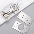 thumbnail image 4 of Luckyn 1 Pcs Cabinet Hinge Repair Plate Hinge Side Plate Repair Tool Kit With Mounting Screws, 4 of 10