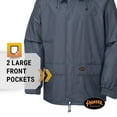 thumbnail image 4 of Pioneer Waterproof Rain Suit for Men - Lightweight Rain Jacket and Rain Pants - 2 Pockets - Navy Blue, 4 of 9
