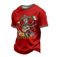 thumbnail image 4 of CONZONE Cinco De Mayo Mens T-Shirts Short Sleeve T Shirts for Men Crew Neck Funny Skull Fiesta Graphic Mexican May 5Th Tee Tops, 4 of 4