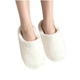 thumbnail image 4 of Risckoth Women's Closed Toe Slippers Plush Fleece Round Head Cozy Indoor Shoes, 4 of 5
