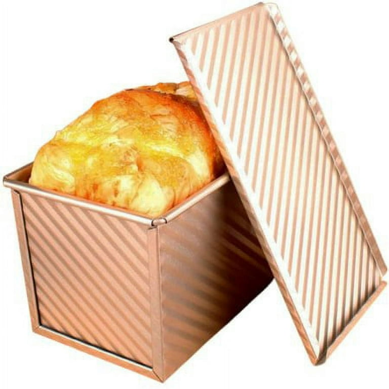 Custom Sizes Non Stick Corrugated Aluminum Pullman Loaf Pan Bread Baking Pan  with Lid - China Bread Pan and Loaf Pan price