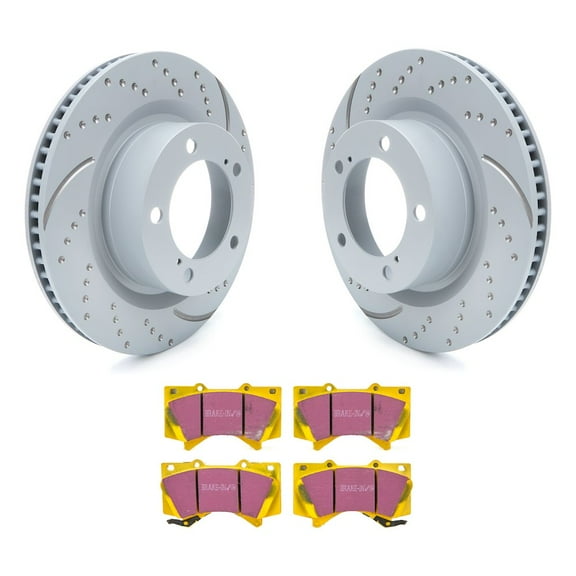 Ebc Brakes S5kf1460 S5 Kits Yellowstuff And Gd Rotors Fits 07 22 Sequoia Fits select: 2007-2021 TOYOTA TUNDRA, 2008-2022 TOYOTA SEQUOIA