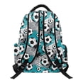 thumbnail image 2 of Kuiaobaty Soccer Ball Print Backpack for Boys 8-12 Roomy Backpack with Multi Pockets Graffiti Style Print Bookbags School Bag for School Camping, 2 of 7