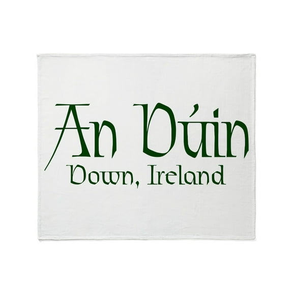 CafePress - County Down (Gaelic) Throw Blanket - Soft Fleece Throw Blanket, 50"x60" for All Ages