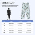 thumbnail image 4 of Picia Winter Wonderland Light Blue Mens Soft Woven Cotton Elastic Waistband Sleep Pajama Pant Lounge Sleep Pant With Pockets And Drawstring-Large, 4 of 9