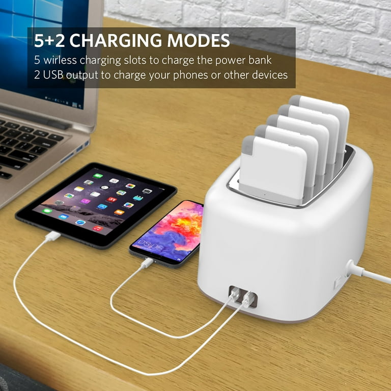 Portable Charger Wireless Charging Station With Usb Port Anker MagGo  Wireless Charging Station (Foldable 3-in-