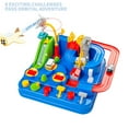 thumbnail image 3 of Kids Race Track Car Adventure Toy for Toddlers, Car Rescue Adventure Toys with 4 Mini Car 6 Buttons for 3-7 Years Old Boys Girls, Manually Operated Car Playset Education Toys for Kids Age 3+, Blue, 3 of 13