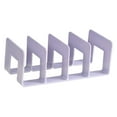 thumbnail image 4 of flameer 4 Compartment Book Storage Rack Acrylic Bookends Bookshelf Dividers for Bookcase violet, 4 of 8