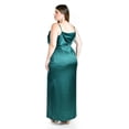 thumbnail image 3 of Vestido de escote drapeado Roman Fashion /Tallas Extras, 2005 (Verde botella) verde oscuro 36, 3 of 6