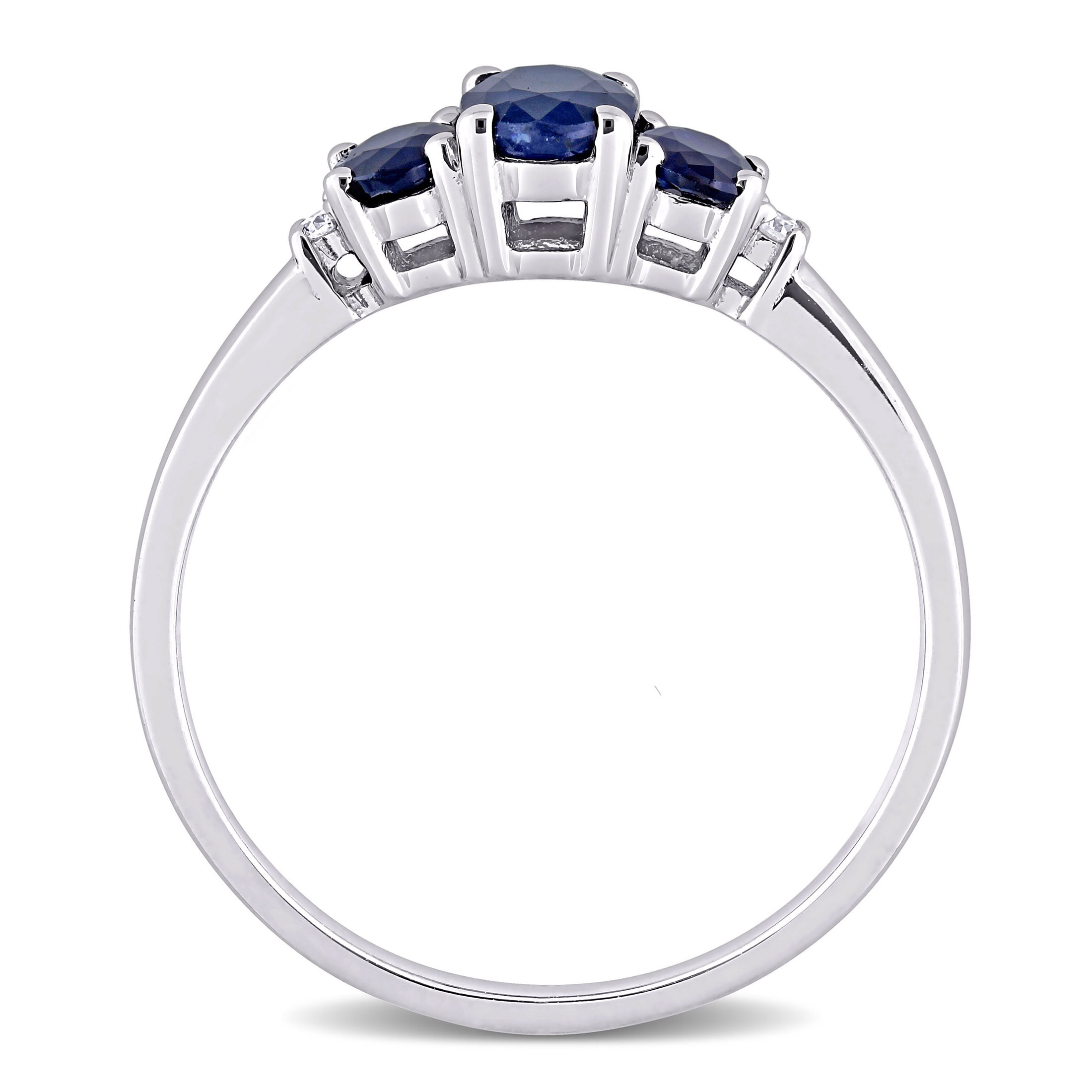 Everly Women's Sapphire 10K White Gold Engagement Ring