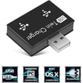 thumbnail image 4 of Health Gear USB2.0 2-Port, Portable 2-Port USB Hub, Male to Dual USB Female Adapter(Black), 4 of 5