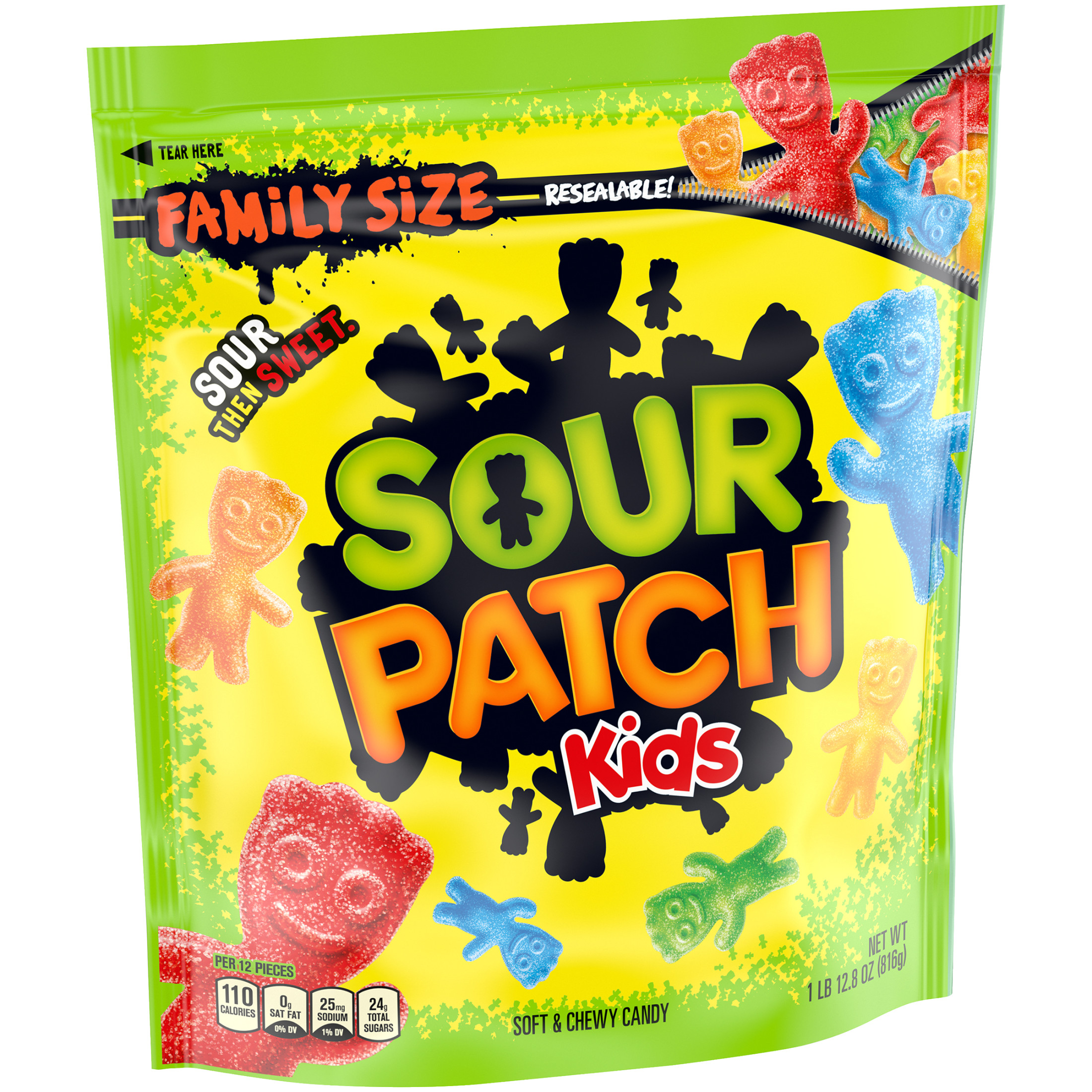 SOUR PATCH KIDS Soft & Chewy Candy, Family Size, 1.8 lb Bag - image 2 of 12