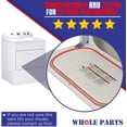 thumbnail image 4 of Whole Parts Dryer Door Seal Part# W10906683 - Replacement and Compatible with Some Crosley, Kenmore and Whirlpool Dryers, 4 of 7