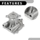 thumbnail image 4 of Bomba de agua Unique Bargains para Chevrolet Tracker 1999-2008 No.1740077810/1740077812/1740077813 con kit de juntas, 4 of 6