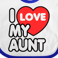 thumbnail image 4 of Inktastic I Love My Aunt Boys or Girls Baby Bib, 4 of 4