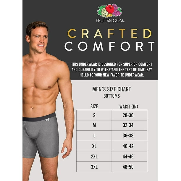 Men's Fruitful Threads™ Boxer Briefs, Assorted, Pack of 3, Sizes S-XL 