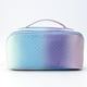 thumbnail image 3 of Bolsa cosmético de cuero PU de lavado degradado de gran capacidad para vacaciones (Color D) Ehuebsd Para Estrenar, 3 of 9