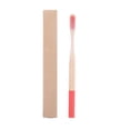 thumbnail image 1 of Seitruly Cepillo de de portátil para adultos, cepillo de con cerdas de carbón, cepillos de reutilizables de bambú cuidado de los oídos rojo Seitruly HA6697-03B, 1 of 1