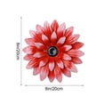 thumbnail image 3 of Fareti Metal Flower Wall Decor, Rustic Modern Daisy Flowers Outdoor Indoor Metal Wall Art Hanging Sculptures for Farmhouse Bathroom Kitchen Living Room Garden Patio, 3 of 4