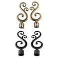 thumbnail image 4 of AMLESO 2 Pcs Tringle à Rideau Décorative, Tringle à Rideau Réglable, Tringle à Draperie, Inclus & 1 Noir, 4 of 8