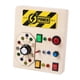 thumbnail image 1 of Niños pequeños Tablero ocupado Interruptor Juguete Habilidad básica Educación temprana Madera con botones para empujar Tablero de actividades para, 1 of 6