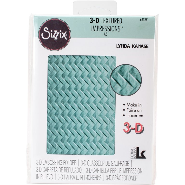 Embossing Folder Sizzix, Textured Embossing Folders