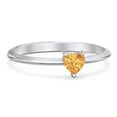 thumbnail image 1 of Bague Pierre de Naissance en Forme de Cœur - Citrine (Novembre), 1 of 6