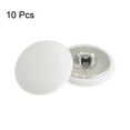 thumbnail image 3 of Uxcell 10pcs 28L Fabric Cloth Covered Button 18mm Metal Shank Round Sewing Buttons for Suits Dress Blouses, White, 3 of 5