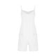 thumbnail image 5 of ICHUANYI Clearance Women's Scoop Solid Neck Sleeveless Casual Short Jumpsuit Rompers With Pockets(White, S) ICHUANYI WER2023080810052, 5 of 7