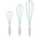 thumbnail image 1 of Silicone Whisk - Set of 3, Balloon Whisk, Mix, Stir and Whip Stainless Steel and Silicone Baking Utensils, 1 of 4