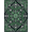 Green, Pattern 7, variant on ODIKA 4'x6' Machine Washable Non-Slip Area Rug, Abstract Green High Traffic Rug, Green, 1182411