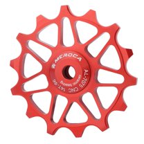 12T/14T Rear Derailleur Pulley Aluminum Alloy Jockey Wheel Ceramic Guide Pulley Roller , Mountain Bike, , BMX 14T Red