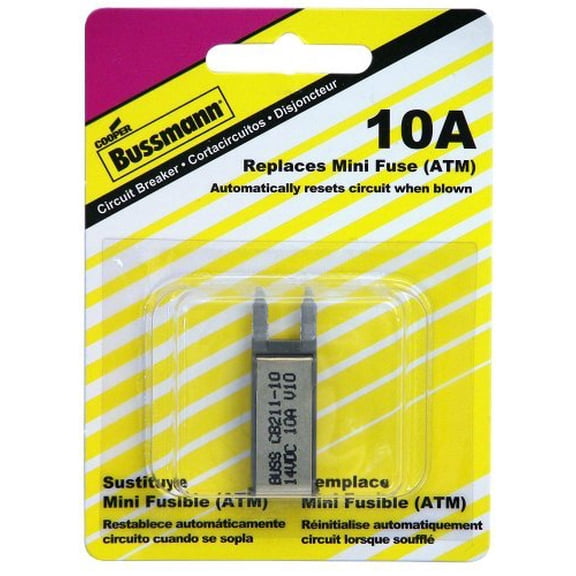 Bussmann (BP/CB211-10-RP) 10 Amp Type-I ATM Mini Circuit Breaker, Model: BP/CB211-10-RP, Outdoor & Hardware Store