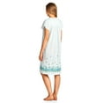 thumbnail image 3 of Casual Nights Women's Flowery Short Sleeve Nightgown, 3 of 5